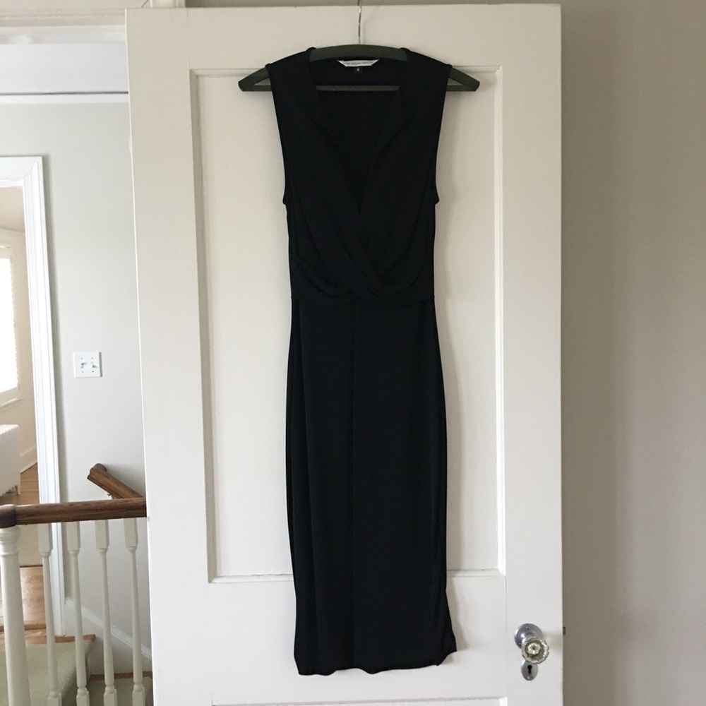 Diane Von Furstenberg black sleeveless dress